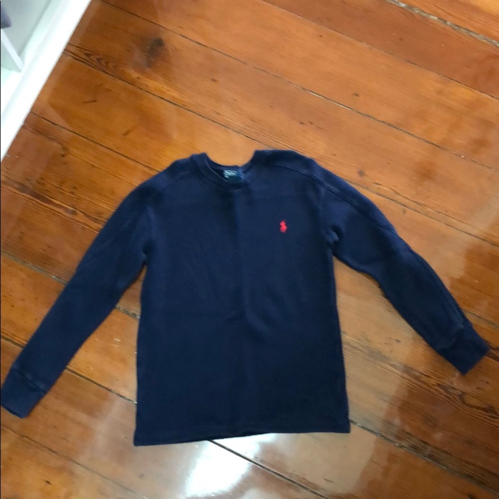 Boys Ralph Lauren Polo thermal top, size 8, navy